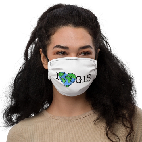 I Love GIS Facemask - GISTees.com