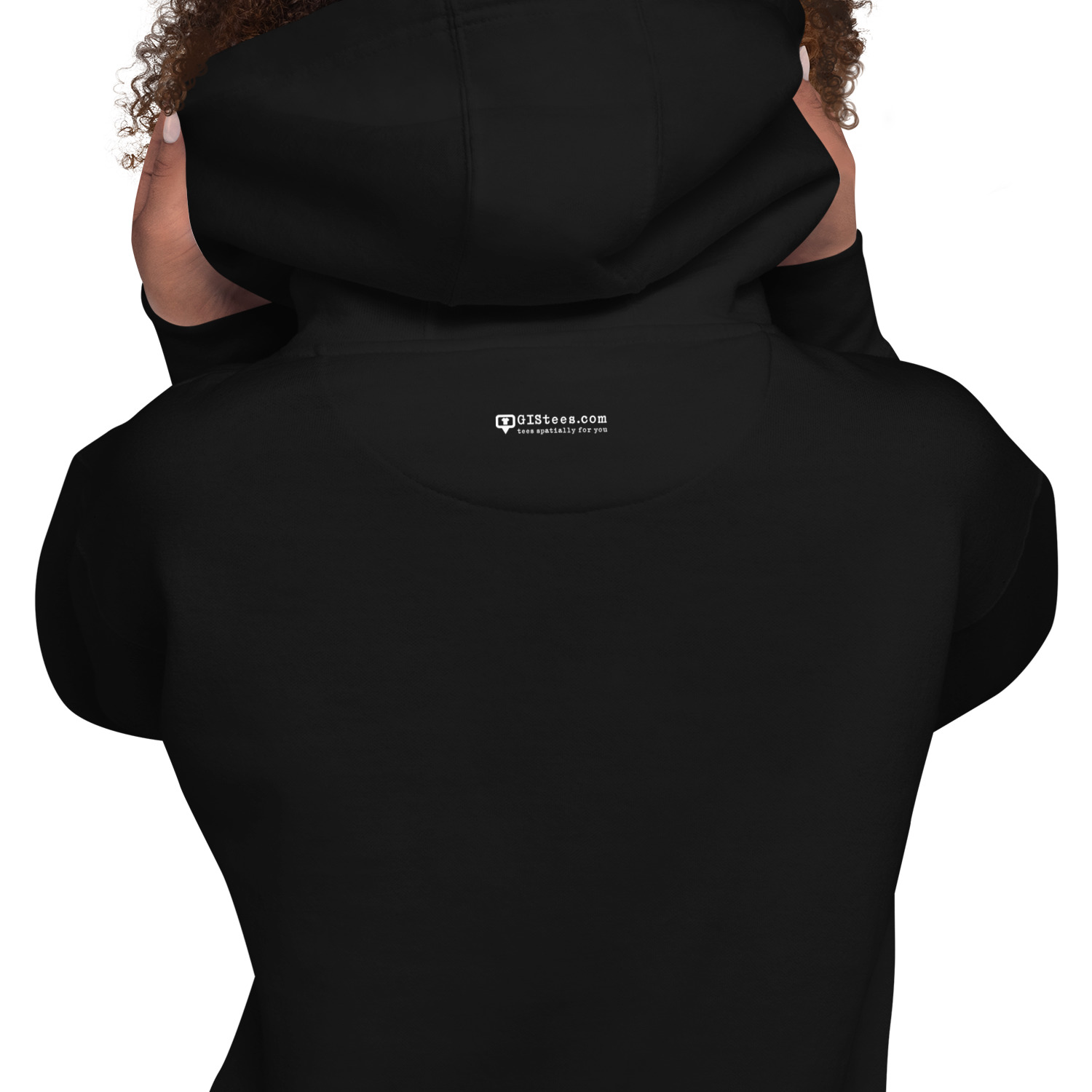 I Love GIS Unisex Hoodie (White Text) - Image 18