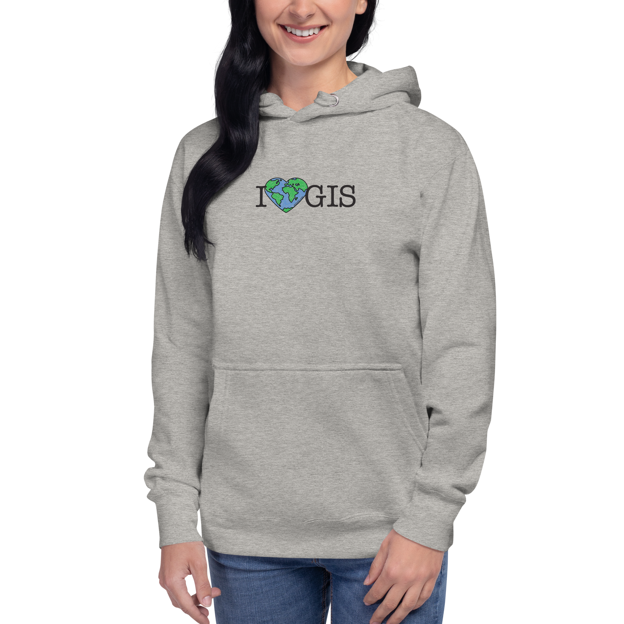I Love GIS Unisex Hoodie - Image 5