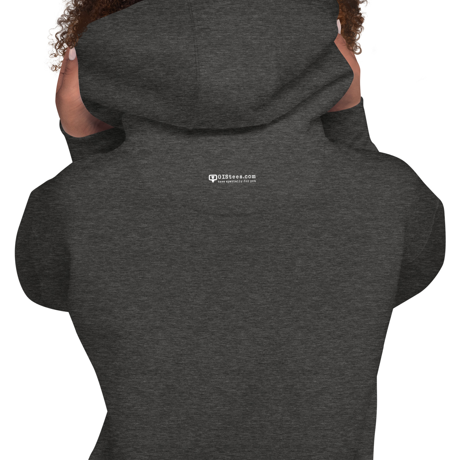 I Love GIS Unisex Hoodie (White Text) - Image 23