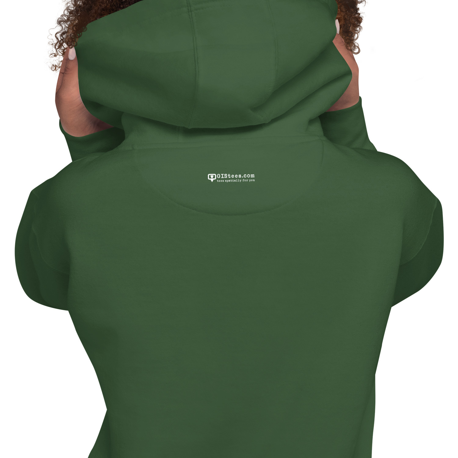 I Love GIS Unisex Hoodie (White Text) - Image 31