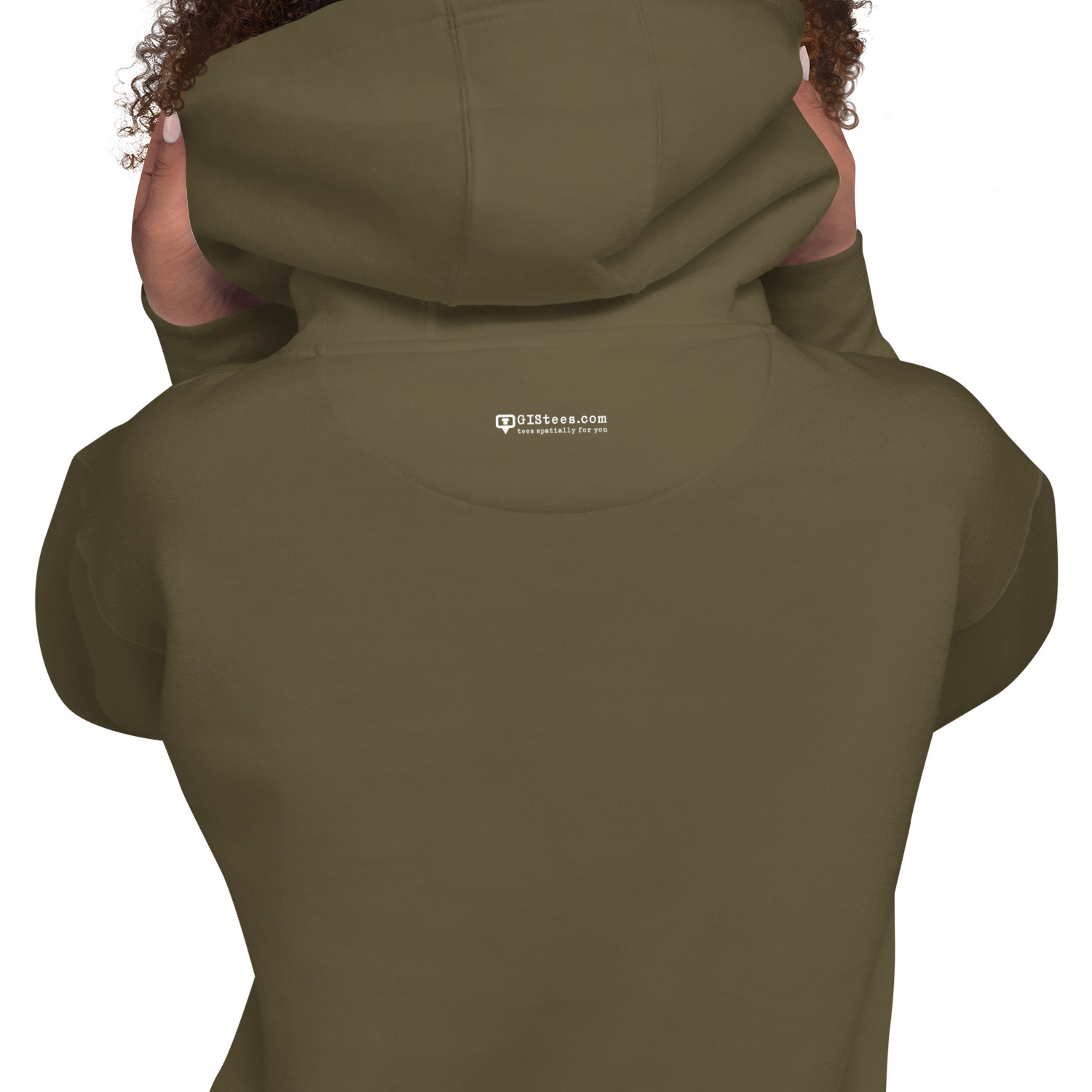 I Love GIS Unisex Hoodie (White Text) - Image 33