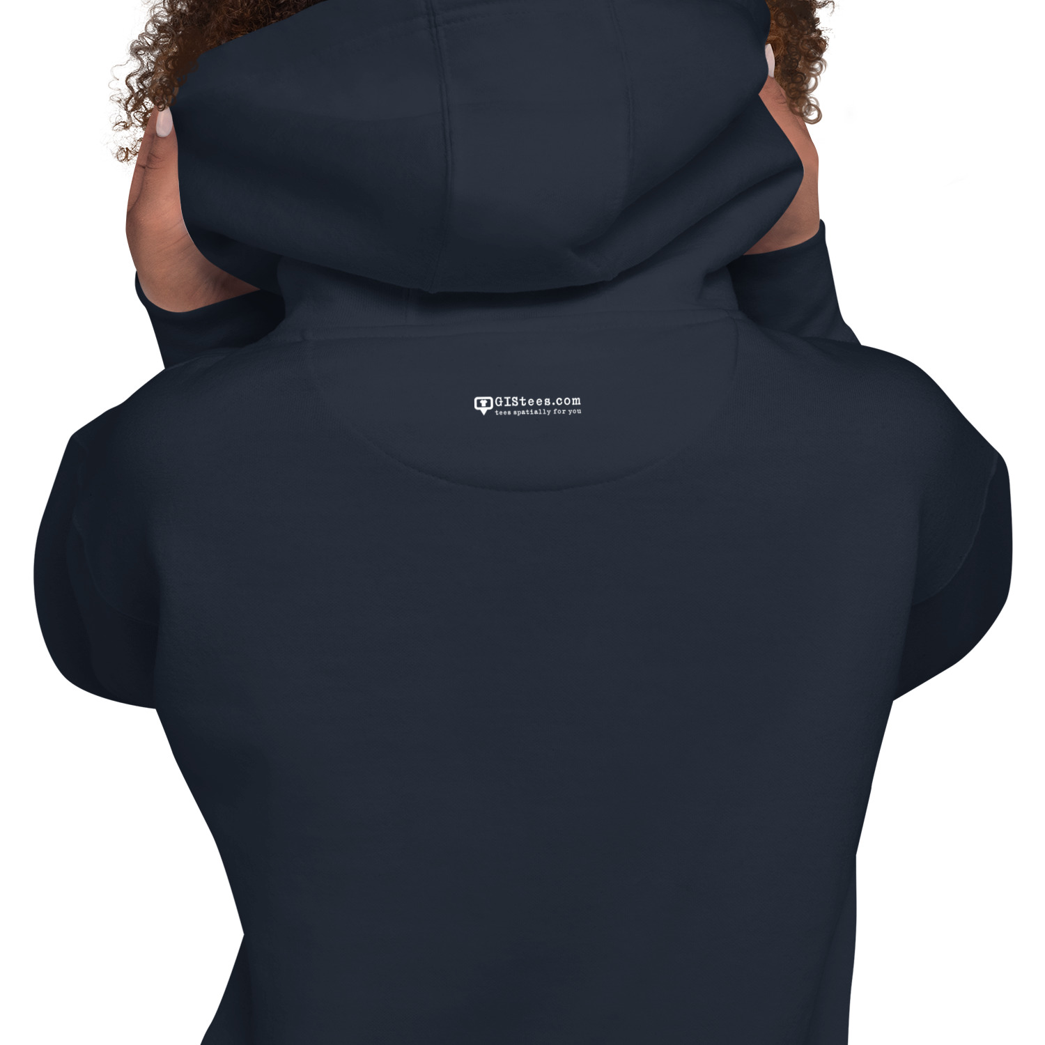 I Love GIS Unisex Hoodie (White Text) - Image 19
