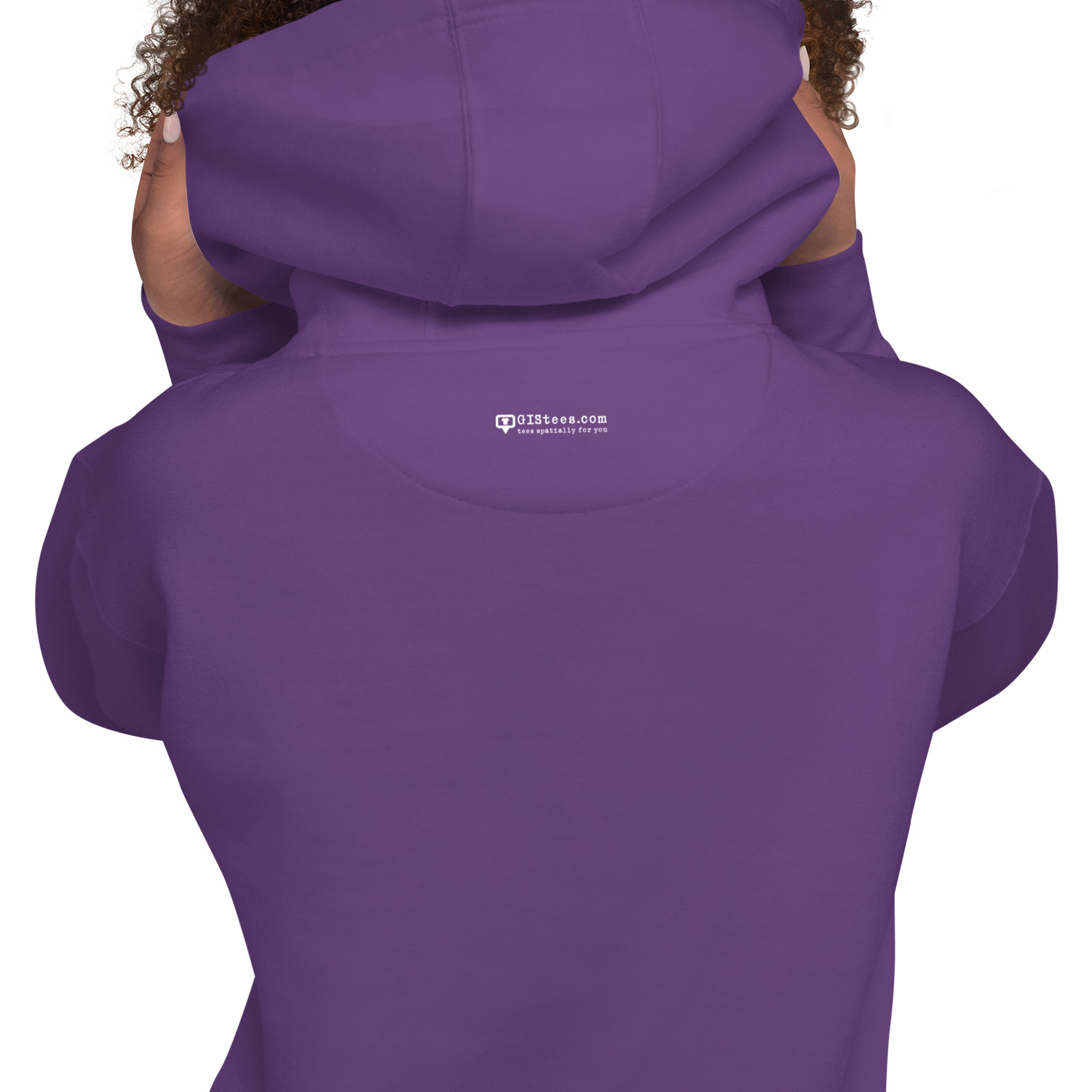 I Love GIS Unisex Hoodie (White Text) - Image 29