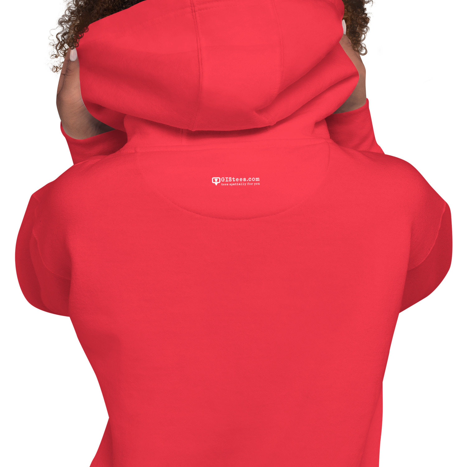 I Love GIS Unisex Hoodie (White Text) - Image 35