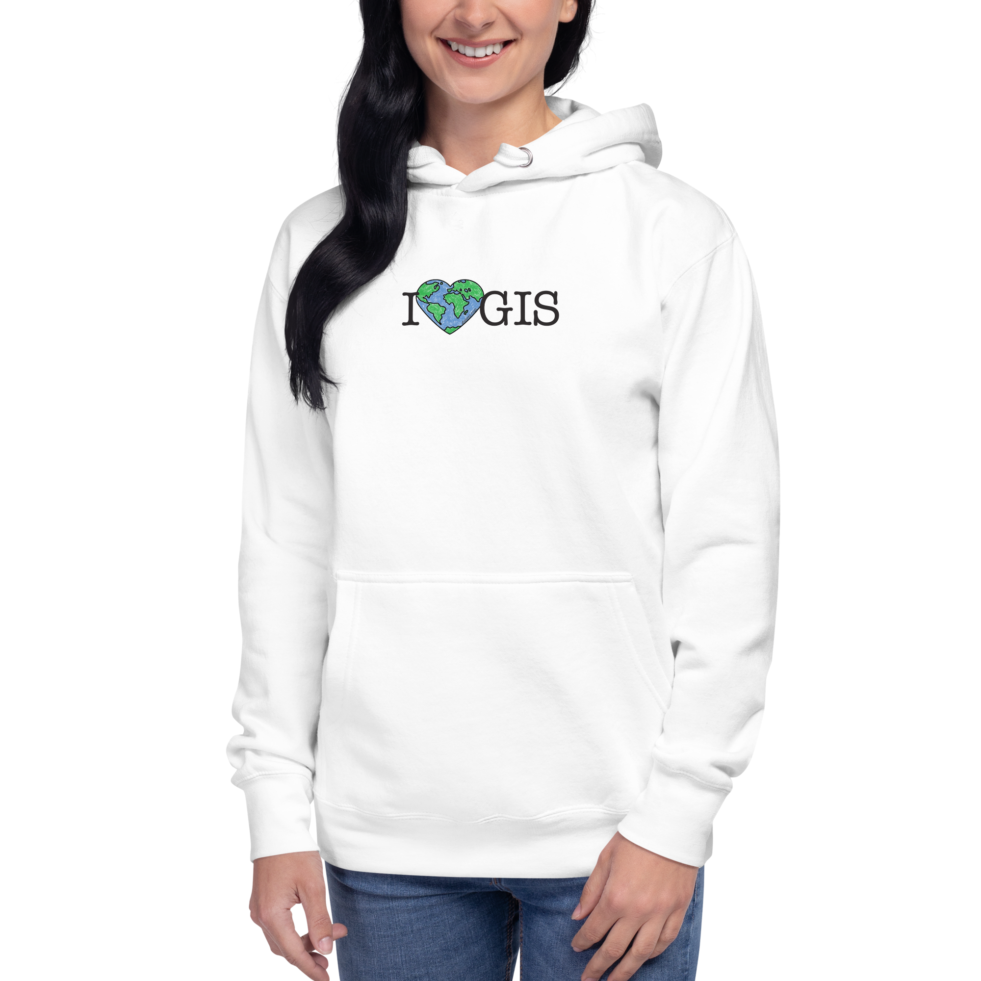 I Love GIS Unisex Hoodie - Image 7
