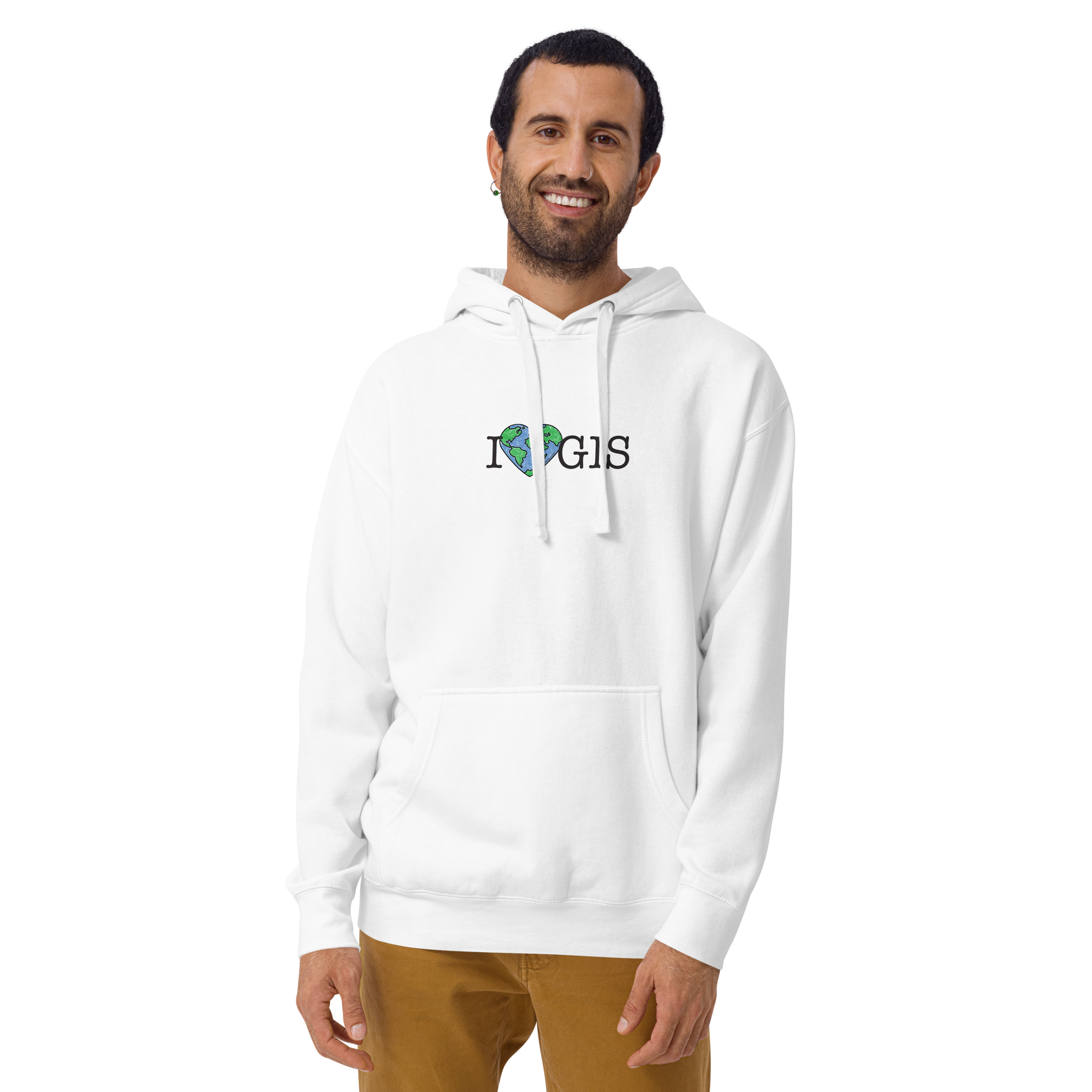 I Love GIS Unisex Hoodie - Image 4